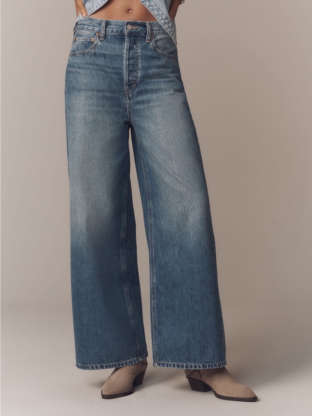 Etica Marley High Rise Wide Leg Jeans